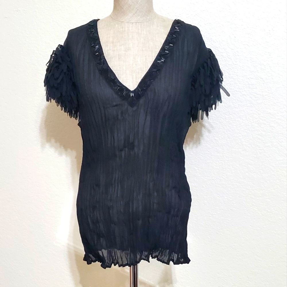Kaelyn max II Top & Blouse, Size  missing, Black.